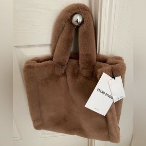 STAND STUDIO Faux Fur Tote